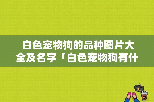  白色宠物狗的品种图片大全及名字「白色宠物狗有什么品种图片」