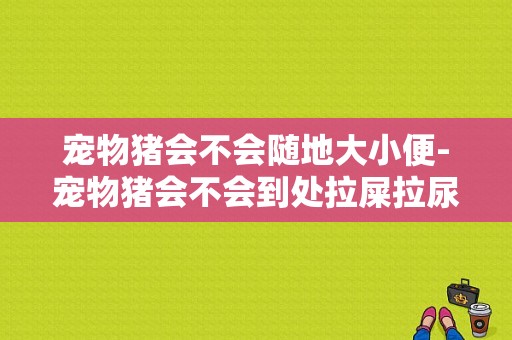 宠物猪会不会随地大小便-宠物猪会不会到处拉屎拉尿